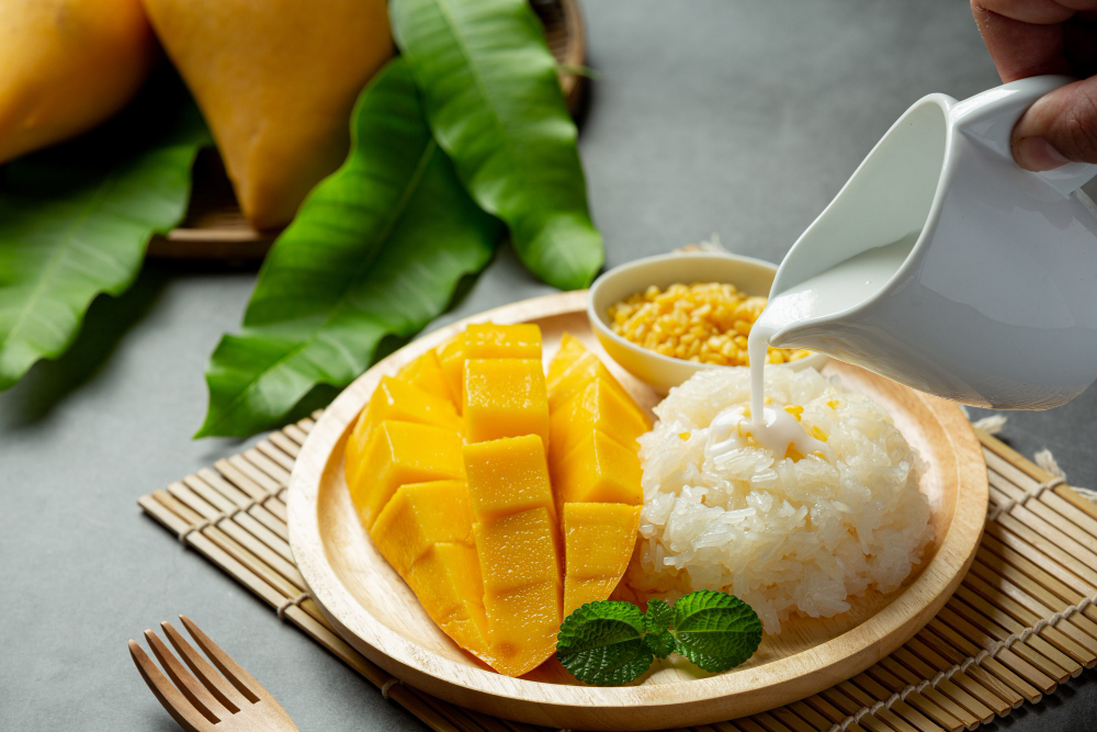 Thajská lepkavá rýže s mangem – recept