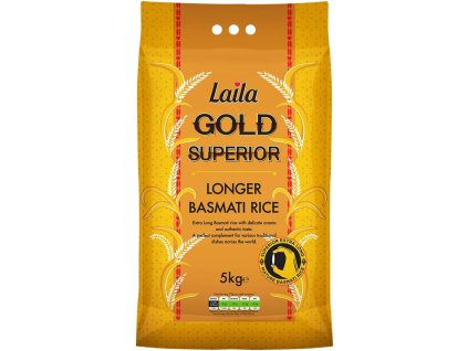 Laila Gold Superior dlouhá rýže basmati 5 kg