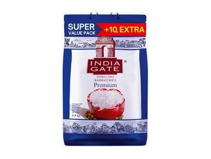 INDIA GATE Rýže Basmati Premium 5,5kg