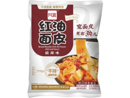 BAIJIA  Široké nudle s chilli olejem, pikantní a kyselé 115 g