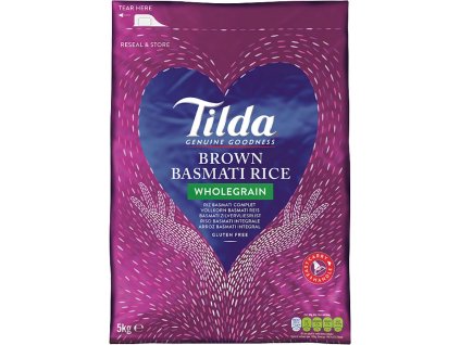 Tilda Celozrnná Hnědá Basmati Rýže 5Kg
