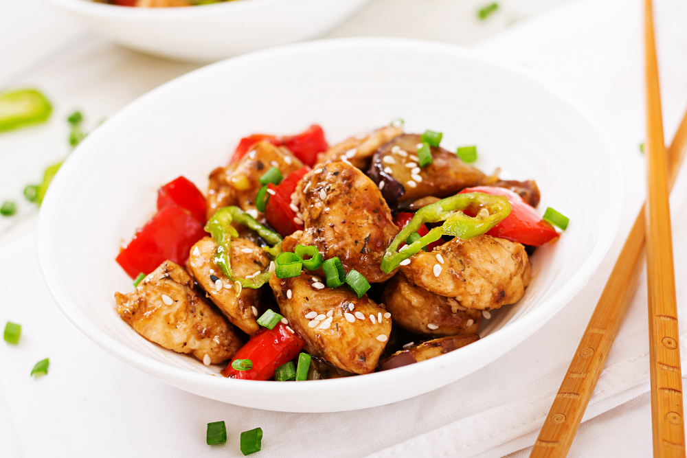 Kurča Kung Pao s krémovou sójovou omáčkou - recept