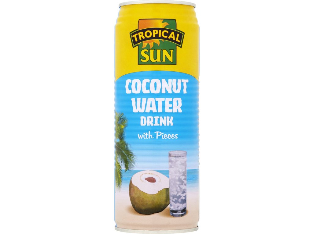 Tropical Sun Prírodná Kokosová Voda s kúskami 520Ml