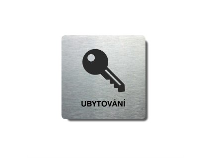 Piktogram (80x80mm) "Ubytování"