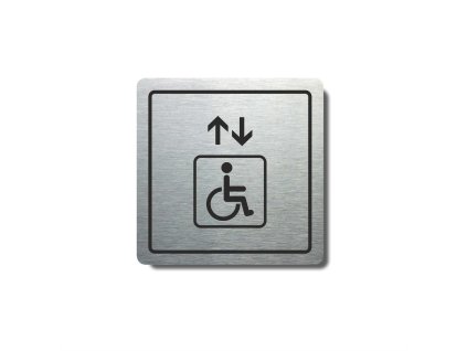 Piktogram (80x80mm) "Výtah invalidé I."