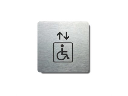 Piktogram (80x80mm) "Výtah invalidé I."