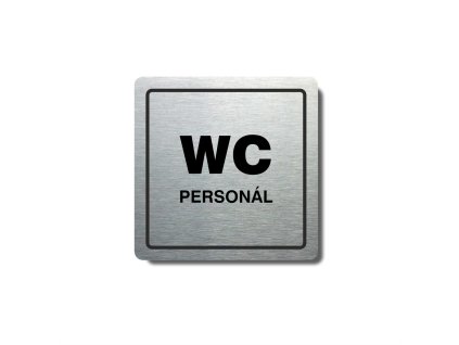 Piktogram (80x80mm) "WC personál"