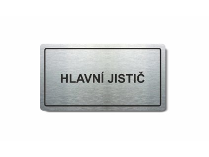 Piktogram (80x150mm) "Hlavní jistič"