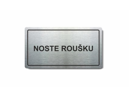 Piktogram (80x150mm) "Noste roušku"