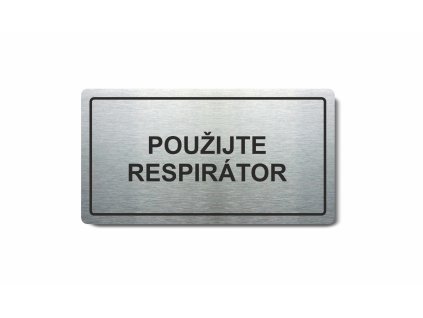 Piktogram (80x150mm) "Použijte respirátor"