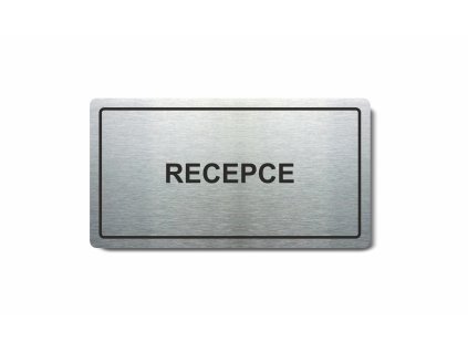 Piktogram (80x150mm) "Recepce"