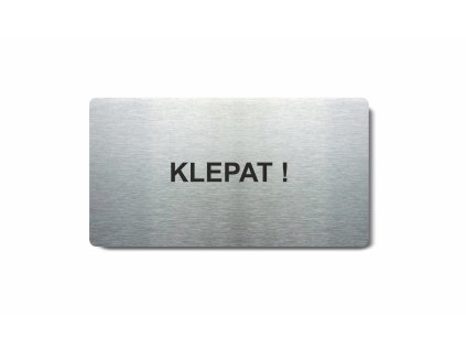 Piktogram (80x150mm) "Klepat"