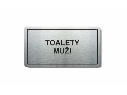 Piktogram (80x150mm) "Toalety muži"