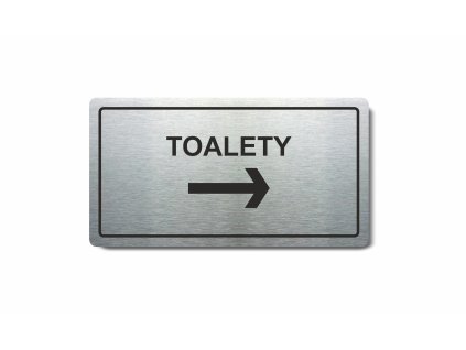 Piktogram (80x150mm) "Toalety vpravo"