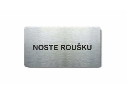 Piktogram (80x150mm) "Noste roušku"