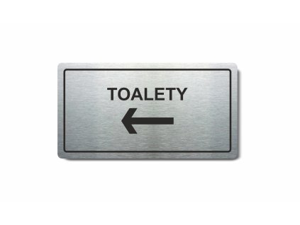Piktogram (80x150mm) "Toalety vlevo"