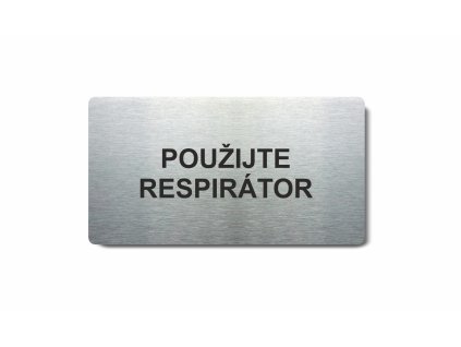Piktogram (80x150mm) "Použijte respirátor"