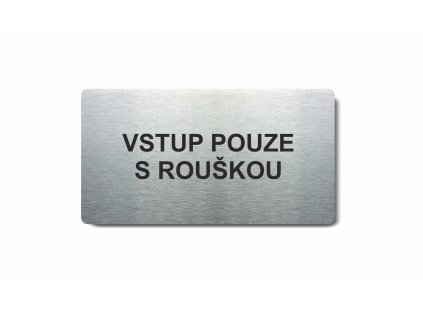 Piktogram (80x150mm) "Vstup pouze s rouškou"
