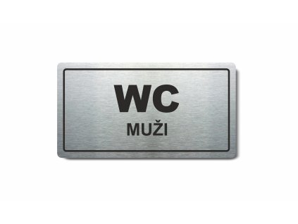 Piktogram (80x150mm) "WC muži"