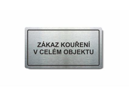 Piktogram (80x150mm) "Zákaz kouření v celém objektu"