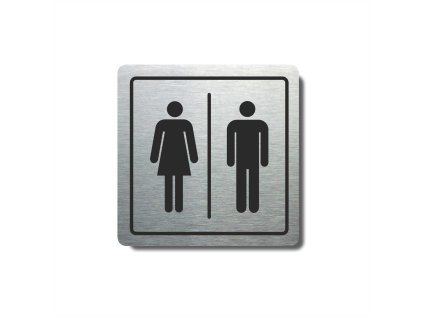 Piktogram (80x80mm) "WC ženy,muži"