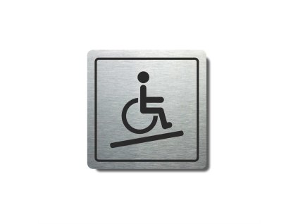 Piktogram (80x80mm) "Invalidé nájezd"