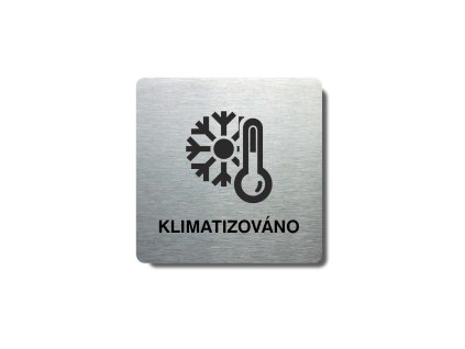 Piktogram (80x80mm) "Klimatizováno"