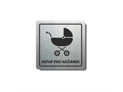 Piktogram (80x80mm) "Kočárek"
