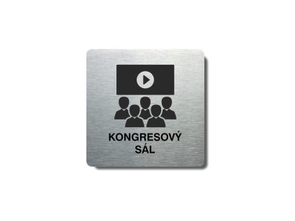 Piktogram (80x80mm) "Kongresový sál"