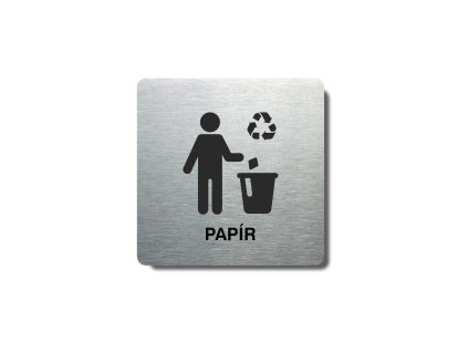 Piktogram (80x80mm) "Odpad-papír"