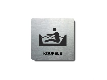 Piktogram (80x80mm) "Koupele"