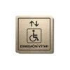 Piktogram (80x80mm) "Evakuační výtah invalidé"