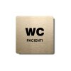 Piktogram (80x80mm) "WC pacienti"