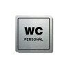 Piktogram (80x80mm) "WC personál"