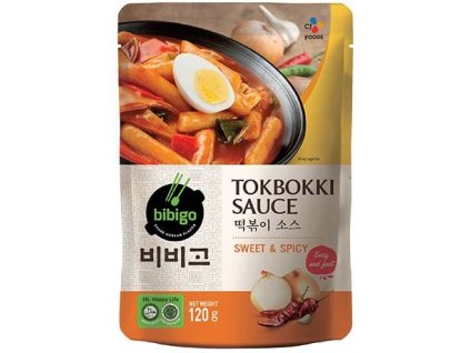 BIBIGO – Topokki szósz édes és csípős ízben 120 g - exp.: 31/03/2026