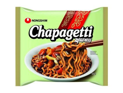 NONGSHIM Instant Noodles Chapagetti 140 g – Instant „Chajangmyeon“ tészta fekete babos szósszal