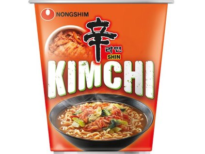 NONGSHIM Instant Noodles Shin Kimchi Cup 75 g – kimchi ízű ramen kényelmes bögrében