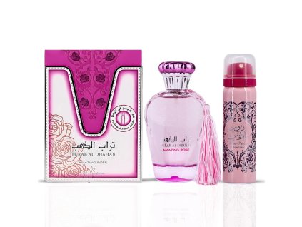 ard al zaafaran turab al dhahab amazing rose edp 100 and 50 ml deo orientalni parfem box