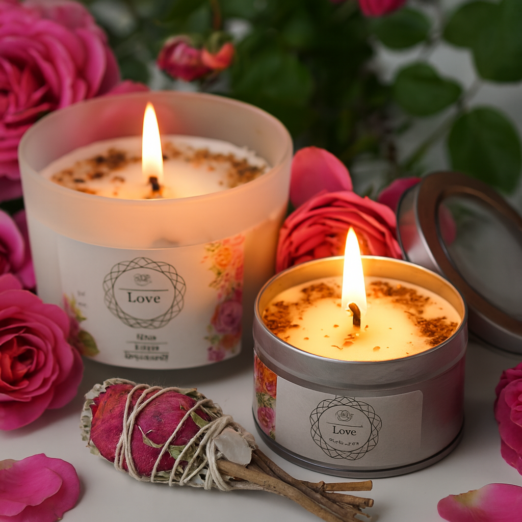 Vonné svíčky s krystaly pro harmonii domova i mysli