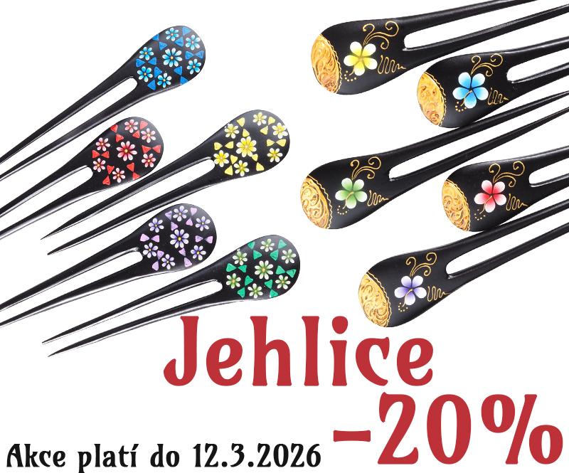 Ozdobné dřevěné jehlice do vlasů z Bali