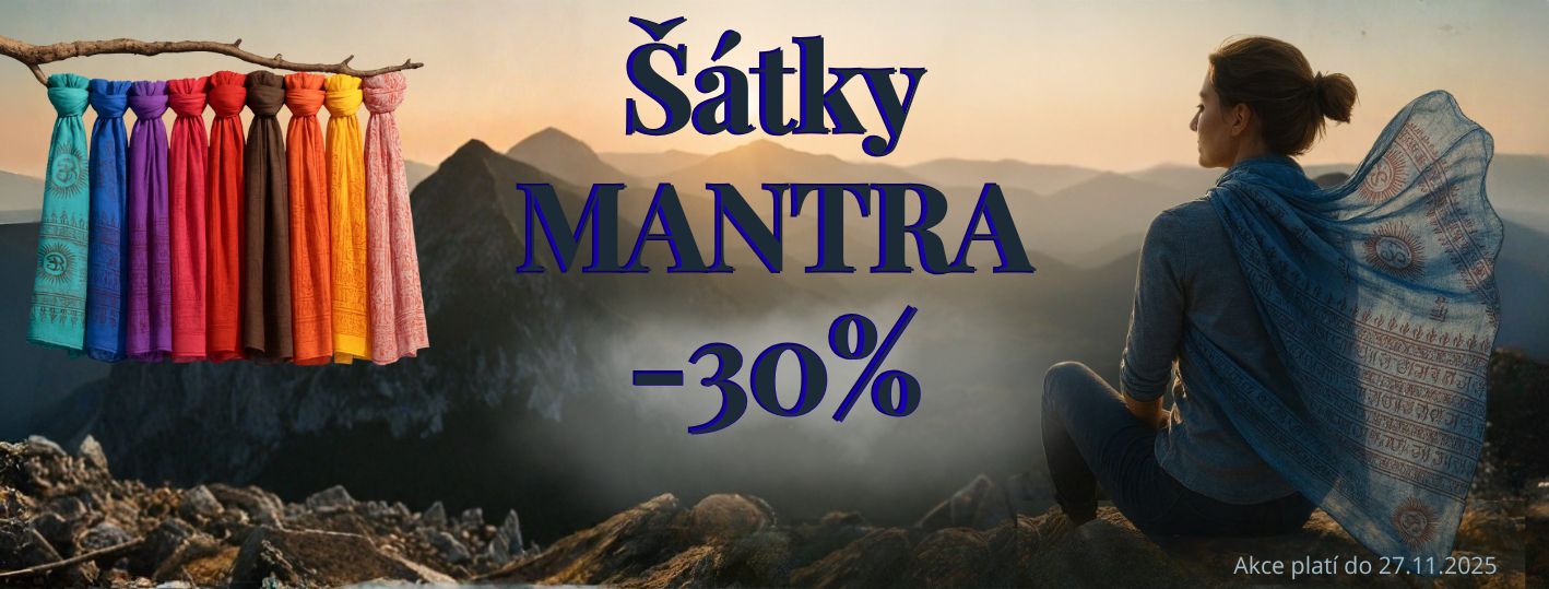 Akce - 30% sleva na šátky Mantra