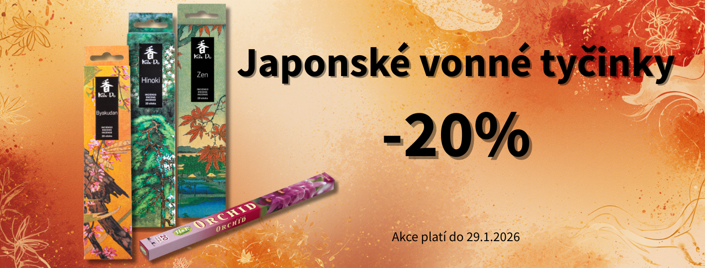 Akce-20% sleva na japonské vonné tyčinky