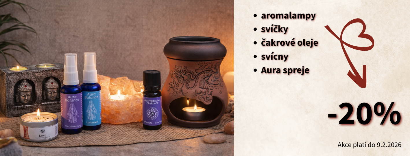 Akce -20 % na aromalampy, svícny