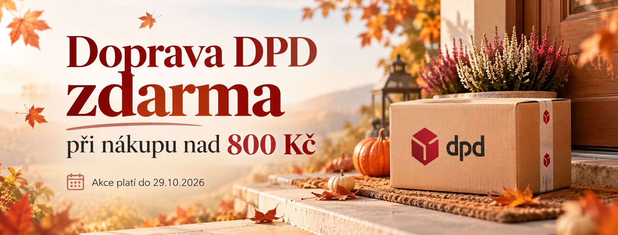 Akce - DPD zdarma při nákupu nad 800 Kč
