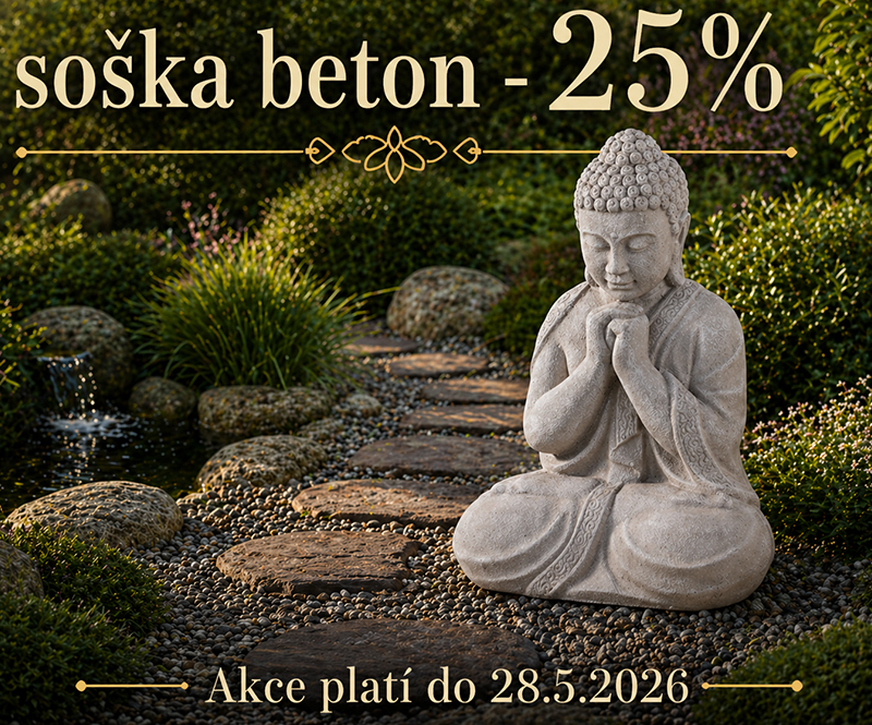 Akce - 25% sleva na venkovní betonové sošky
