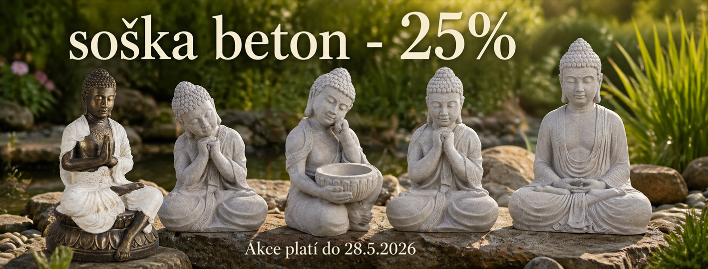 Akce - 25% sleva na venkovní betonové sošky
