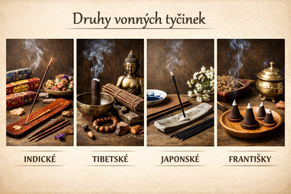 Druhy vonných tyčinek