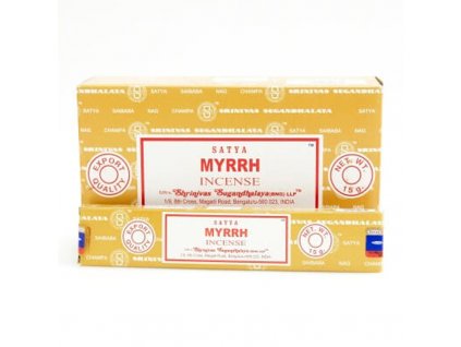 Indické vonné tyčinky Satya PK Myrrh 15 g