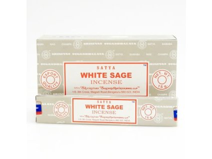 Indické vonné tyčinky Satya PK White Sage 15 g
