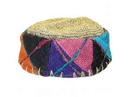 Baret konopný s hedvábím
